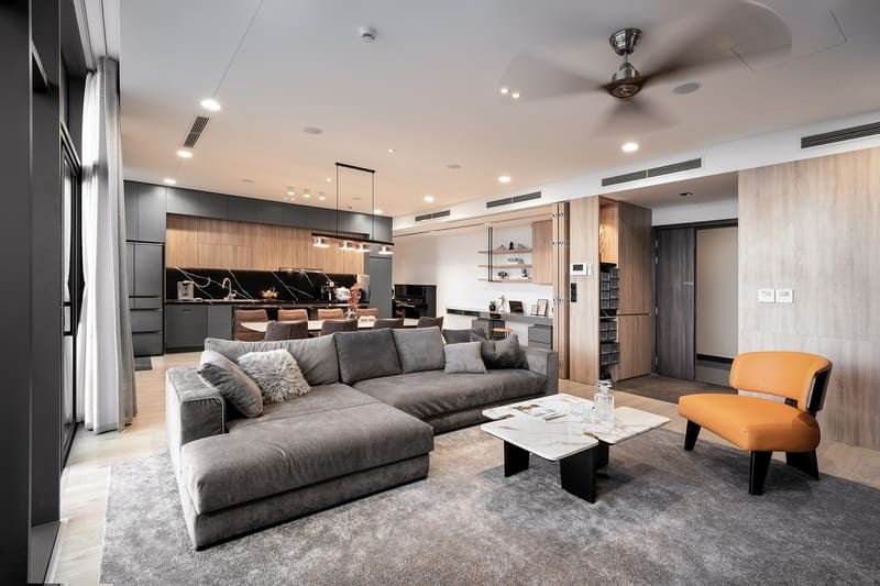 Thi công nội thất căn hộ Vinhomes Grand Park 185m2