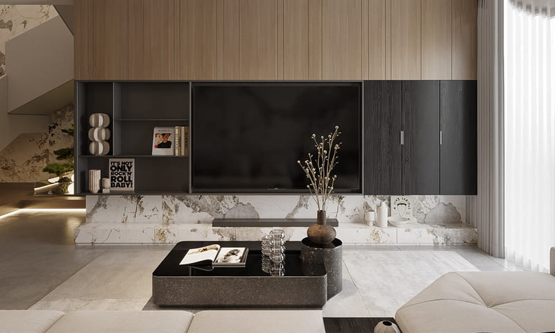 Thiết kế nội thất nhà phố Bạc Liêu độc đáo và sang trọng